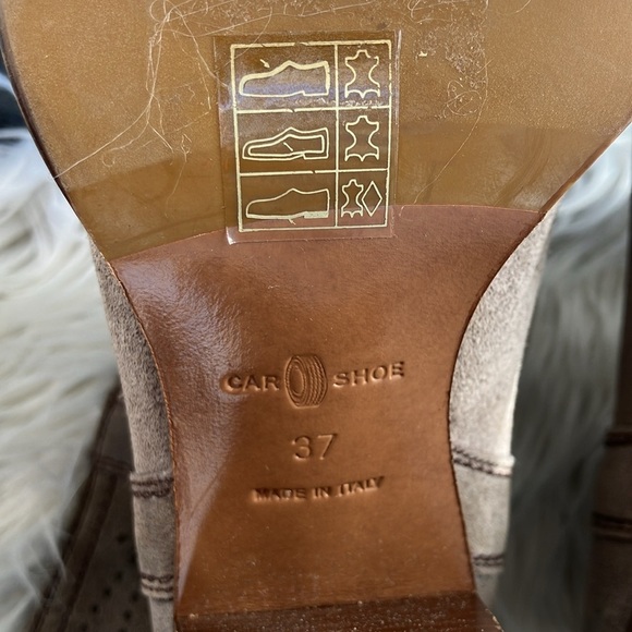 Prada theCar Shoe Women's mid-calf ankle boots in anthracite suede Size US 6.5-7 - Picture 11 of 11